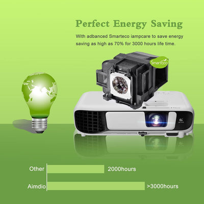Aimdio Beamer Ersatzlampe für EPSON ELPLP88 EB-X27 EB-U32 EB-S27 EB-W31 EB-W29 EB-U32 EB-U04 EB-W04
