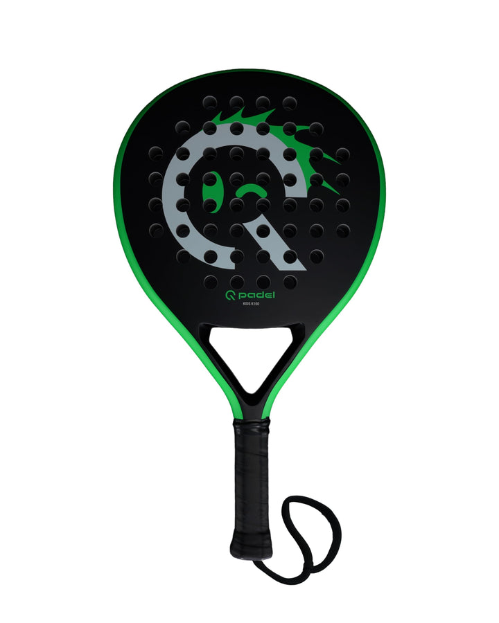 Q Padel K100 Kinder Padel Schläger 300g – Ultraleichtes Carbon Racket für Einsteiger, modernes Desig