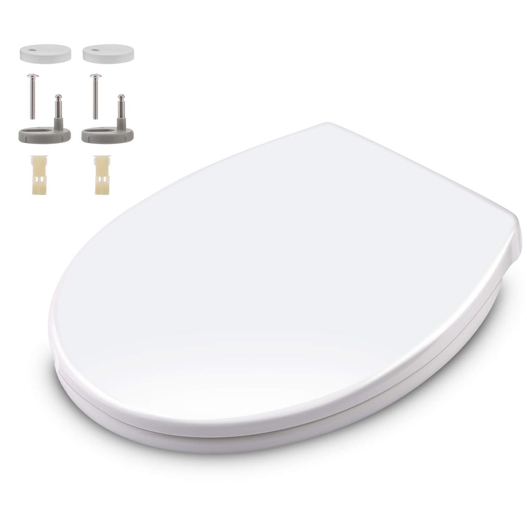 Himimi Premium Toilettendeckel, Wc Sitz Mit Absenkautomatik, Abnehmbar, O-Form Toilettensitz, Soft-C
