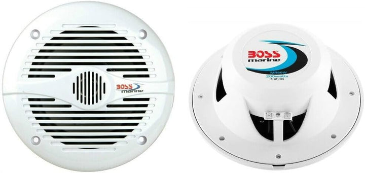 KIT SET FÜR BOSS AUDIO SYSTEMS MR60W 2 2-Wege-Marinelautsprecher 6,5 Zoll, 16,5 cm, 165 mm, 100 Watt