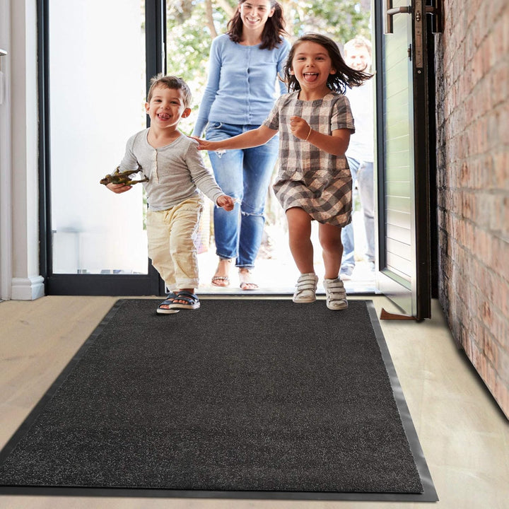 Floordirekt Schmutzfangmatte Monochrom | Fussmatte in 10 Grössen & 8 Farben | Türmatte für innen & a