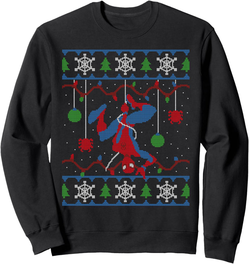 Marvel Spider-Man Upside Down Ugly Christmas Sweater Sweatshirt