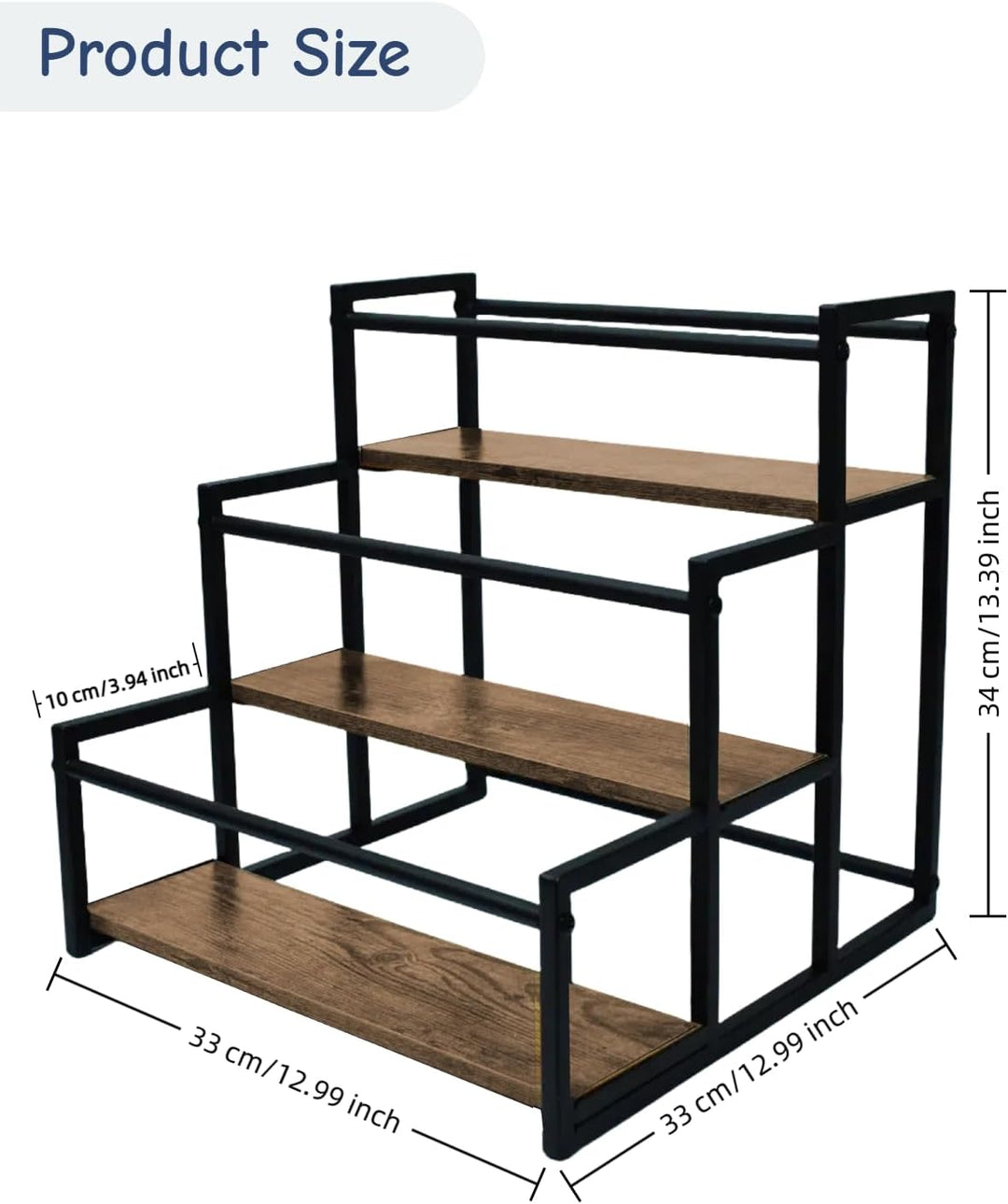 3-Tiers Kaffee Sirup Organizer Rack, Kaffeesirup-Zubehör, Holds 12 Bottles, Sturdy Stand für Kaffee