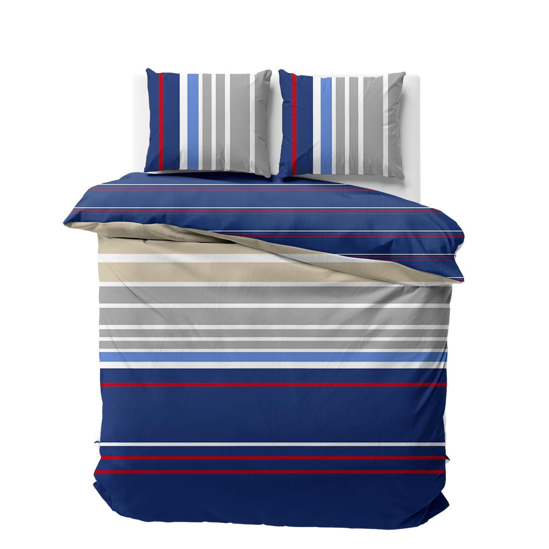 Nautica Home Bradford Bettwäsche Set Baumwolle Satin 100% Bettbezug mit Reissverschluss 200X200 cm 2
