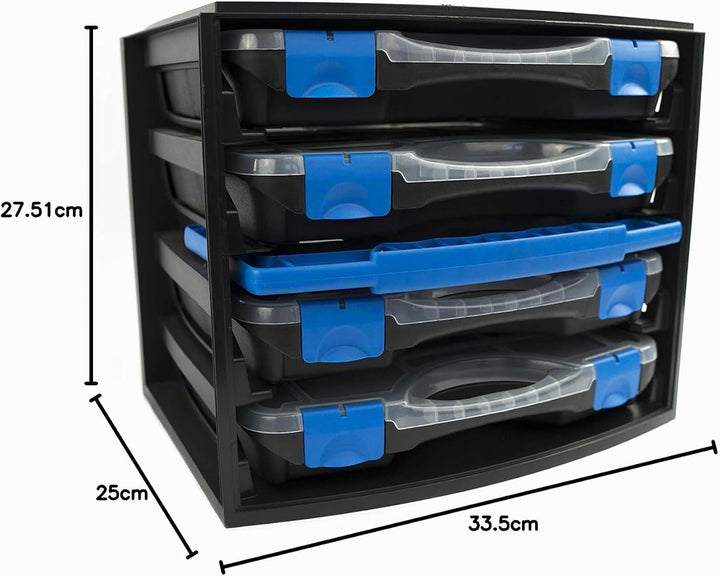 Tayg – stapelbare Multi-Box Nr. 1 33.5 cm x 27.5 cm x 25 cm Schwarz, 33.5 cm x 27.5 cm x 25 cm Schwa