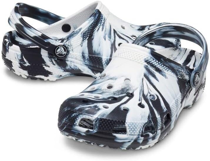 Crocs Unisex Kinder KlassischHolzschuh 32 EU Schwarz Weiss