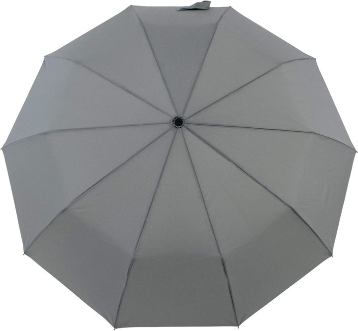 iX-brella Herren Taschenschirm Auf-Zu-Automatik Rundhakengriff Carbonoptik Grey Carbonoptik-grau, Ca