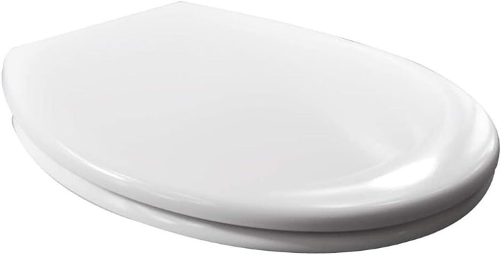 4632101 Schläfer WC Sitz Havel, Toilettendeckel antibakteriell, Toilettensitz Duroplast weiss, Klode