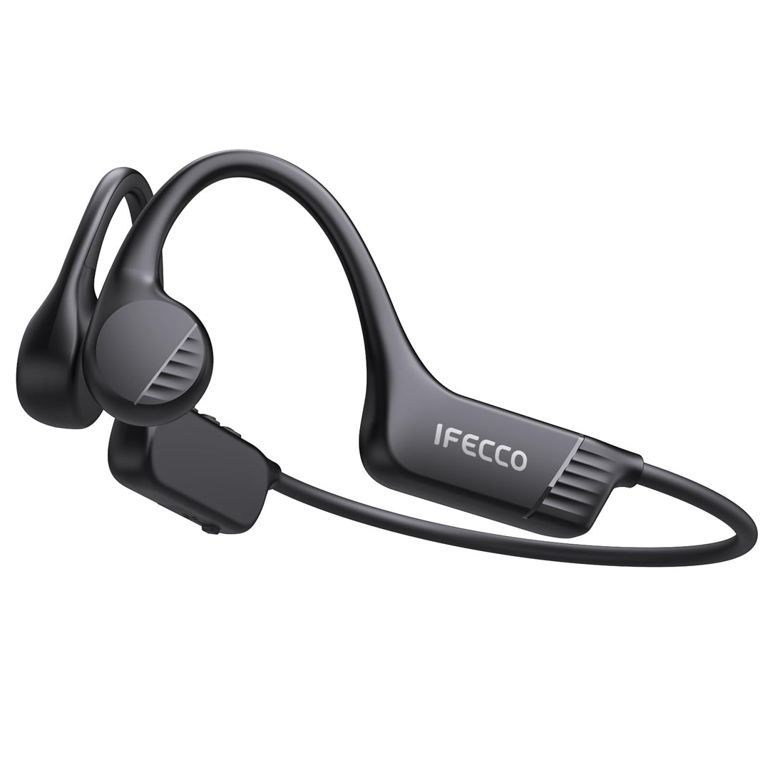 IFECCO Knochenschall Kopfhörer Bluetooth 6.0 für Fitness Radfahren | IP67 Wasserdichte Open Ear Kopf