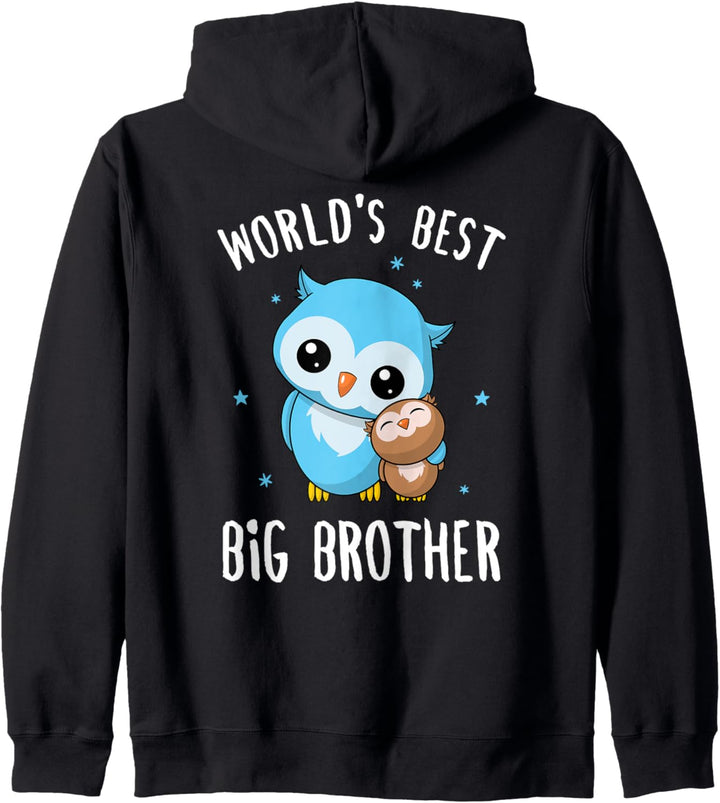 Weltbester grosser Bruder World's Best Big Brother Süsse Eulen Kapuzenjacke