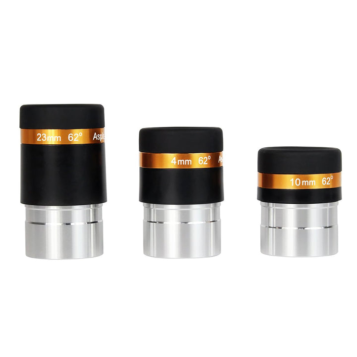 Svbony Teleskop Okular Set, 1,25” Planeten Okular Set 4mm 10mm 23mm 62° Weitwinkel Okular Scharfe Bi