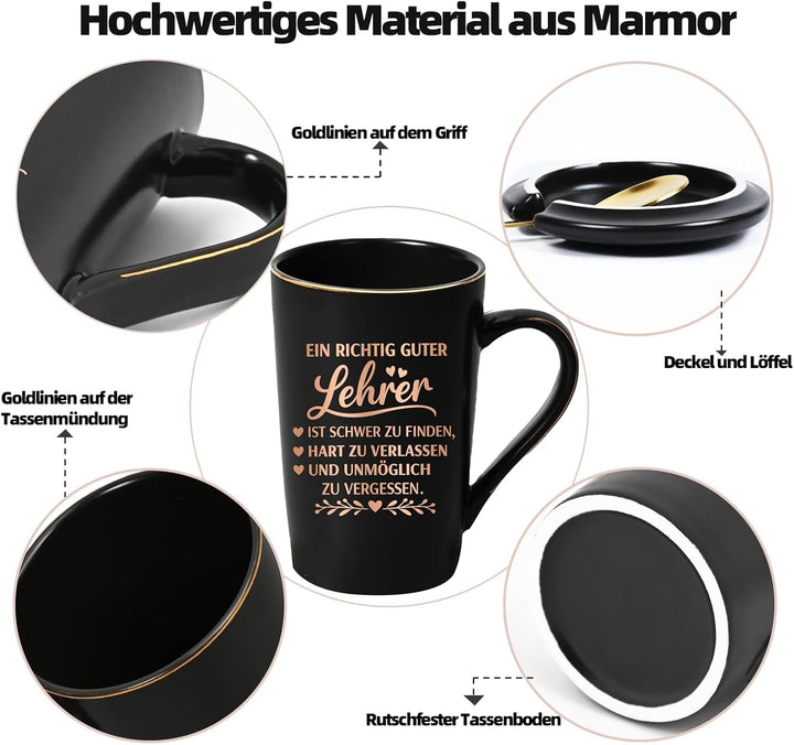 Lehrer Geschenk Tasse, Abschiedsgeschenk Lehrer, Geschenke für Lehrer zum Abschied, Bester Lehrer Ge