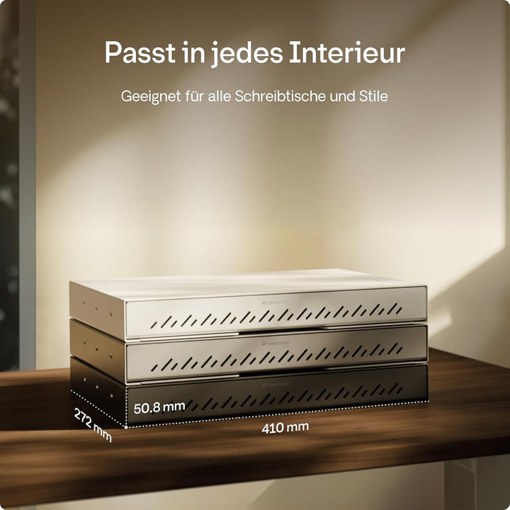 Desktronic Schreibtisch-Organizer, Untertisch-Aufbewahrungsbox, Schreibtisch für Büro Schule Homeoff