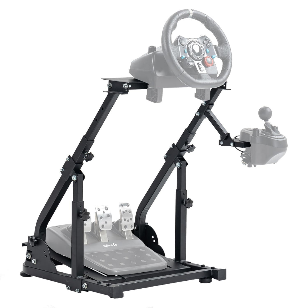 Minneer Racing Wheel Stand Lenkradständer Ultra-stabil 4 Stützarme passend für Logitech G25 G27 G29
