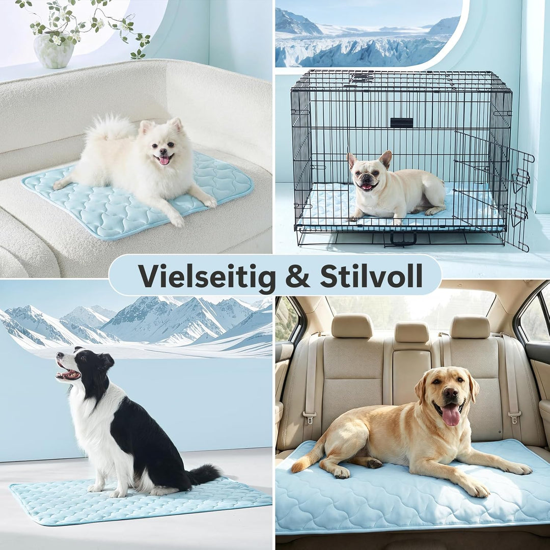 JOEJOY Kühlmatte für Hunde, Selbstkühlende Hundematte, Sommer Kühlkissen für Hunde, Langlebiger Trag