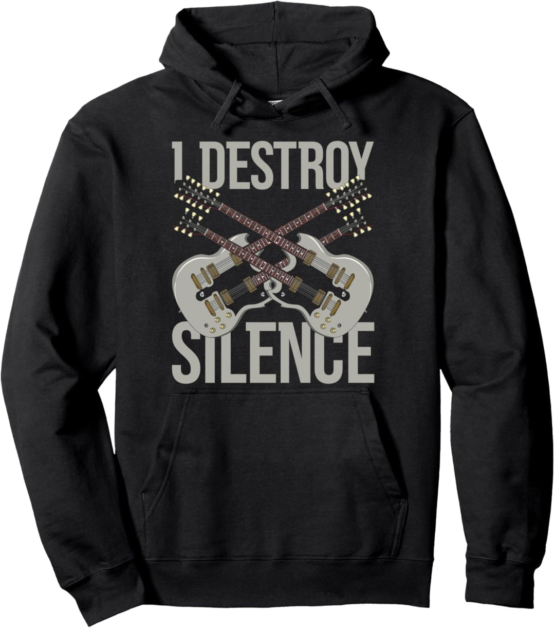 Gitarrist Rock Musiker Gitarrenspieler Lustiges Gitarre Pullover Hoodie