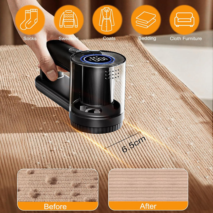 Fusselrasierer Elektrisch, 1800mAh USB Aufladbar Fusselentferner für Kleidung & Möbe, 3 Geschwindigk