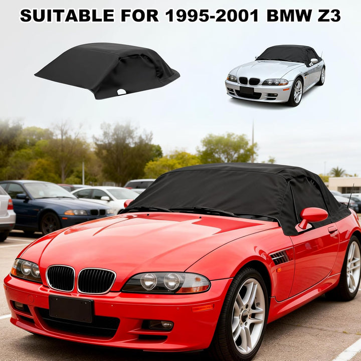 Autoabdeckung Halbgarage für BMW Z3 (1995-2001), wasserdichte 420D Oxford-Gewebe Auto Abdeckung mit