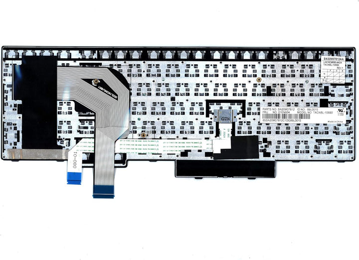 TellusRem ersatztastatur Belgier Nicht Hintergrundbeleuchtung für Lenovo Thinkpad T570 T580 P51s P52