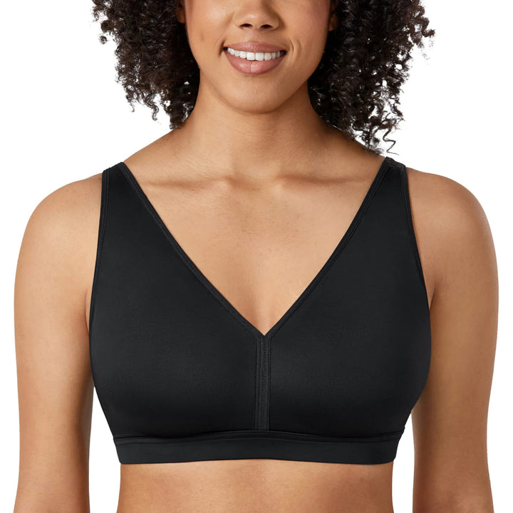 AISILIN Damen BH ohne Bügel Grosse Grössen Comfy Schlaf BHS Vollschalen Soft Bequemer 75B Schwarz, 7