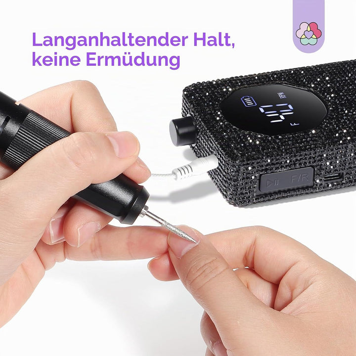 SAVILAND Elektrischer Nagelfräser Professionell 40000 U/min: 30S Schnelle Entfernung Wiederaufladbar