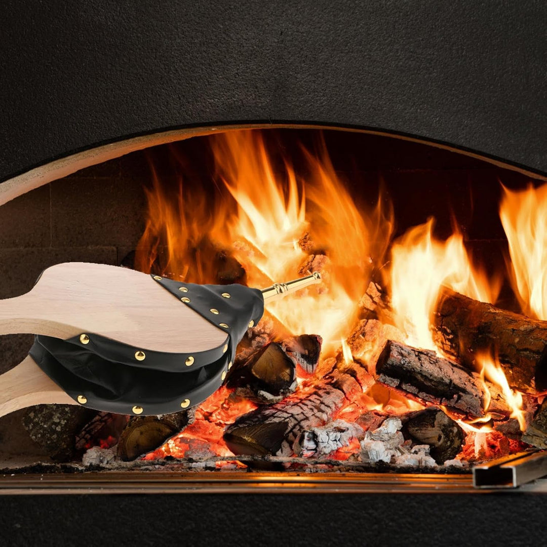 Generisch Holz Blasebalg – Kamin Blasebalg Mit Starker Luftzufuhr | Handblasebalg Mit Metall Düse Un