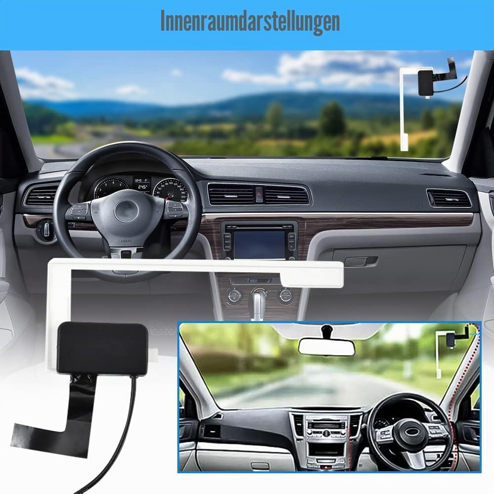 Hikity DAB+ Adapter Antennentuner für Autoradio Digital Empfänger Externe DAB Box Adapter Tuner Komp