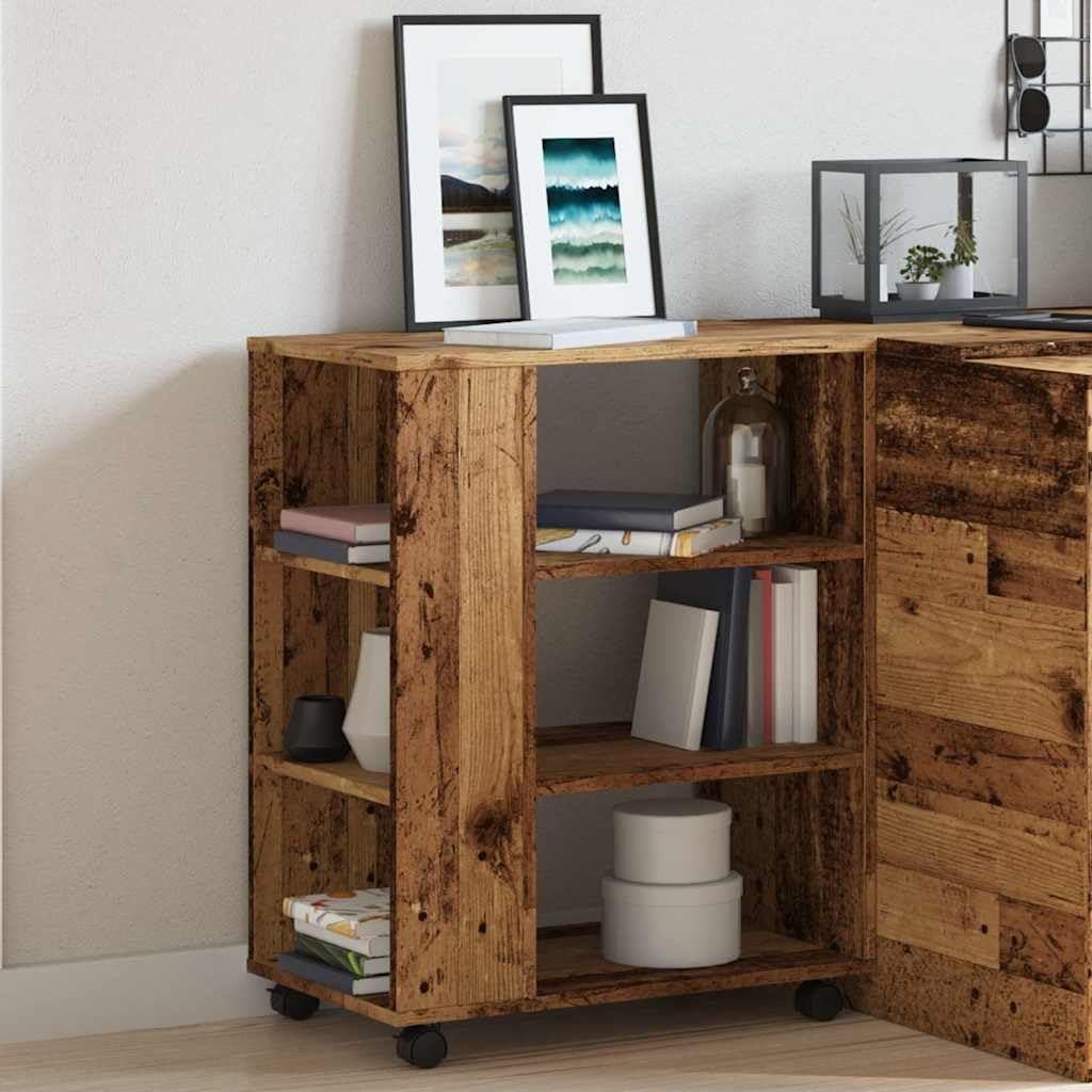 vidaXL Rollcontainer, Aktenschrank mit Stauraum, Rollschrank für Büro Arbeitszimmer, Bürocontainer B
