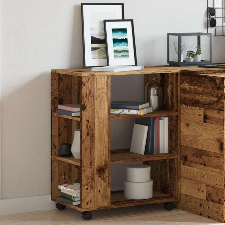 vidaXL Rollcontainer, Aktenschrank mit Stauraum, Rollschrank für Büro Arbeitszimmer, Bürocontainer B