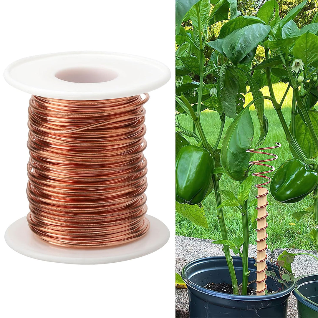 TNSLAND Kupferdraht für Elektrokultur Gartenarbeit, 20m Electroculture Gardening Kupferdraht Reiner,
