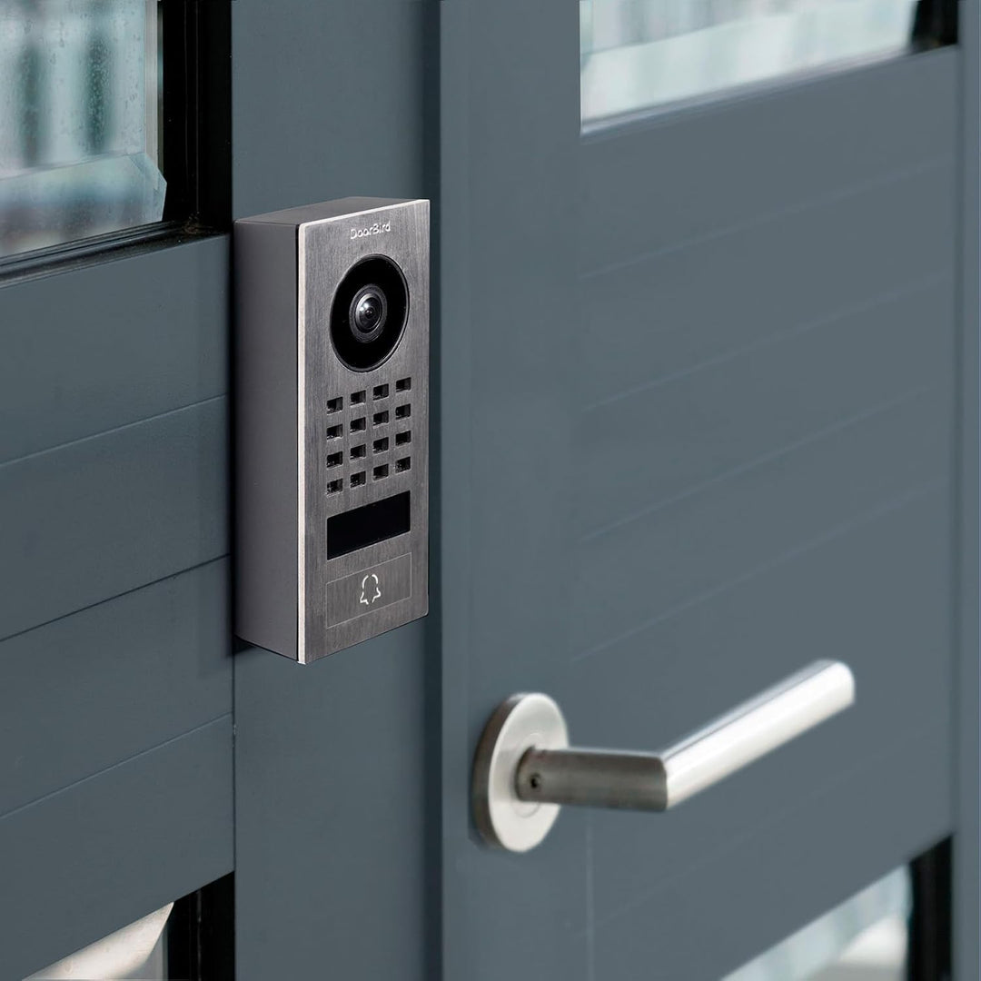 DoorBird D1101V Aufputz IP Video Türstation, Edelstahl V4A | Video-Türsprechanlage mit 1 Ruftaste, W