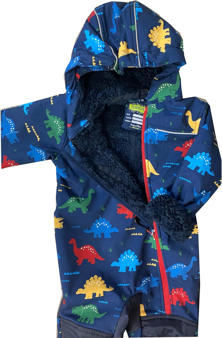Outburst - Baby Kinder Jungen Softshell-Overall Schneeanzug gefüttert wasserdicht 10.000 mm Wassersä