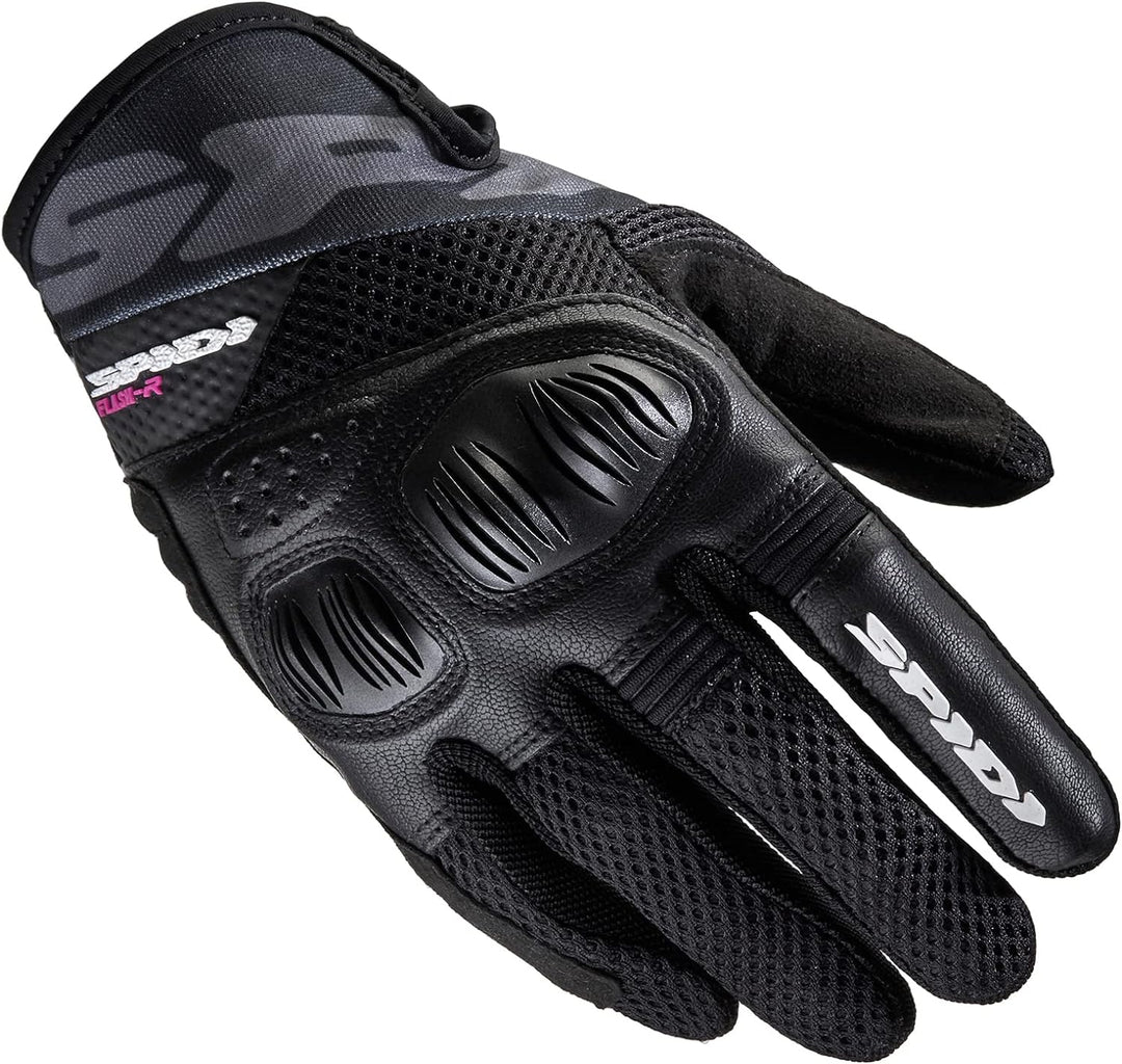 SPIDI, Flash-R Evo Lady, Guanti Moto per Donna, Protettivi e Resistenti, Guanti Moto Estivi Impermea