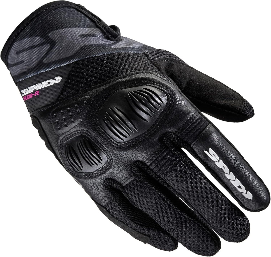 SPIDI, Flash-R Evo Lady, Guanti Moto per Donna, Protettivi e Resistenti, Guanti Moto Estivi Impermea