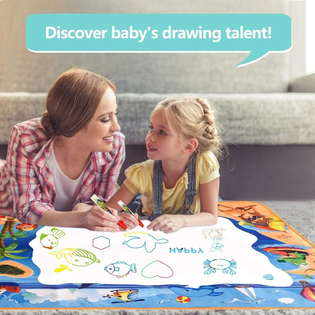 ALLCELE Aqua Wasser Doodle Matte ab 1 2 3 4 5 6 Jahre alt Junge Mädchen, Magic Doodle Malmatte 100 *