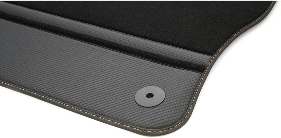 Seat 576863011BLOE Textil Fussmatten Cupra Stoffmatten 4X Premium Matten Schwarz/Kupfer