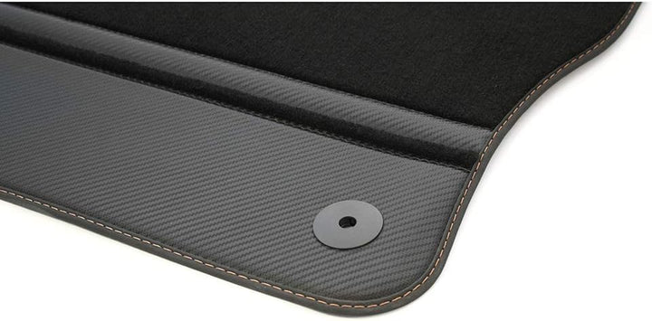 Seat 576863011BLOE Textil Fussmatten Cupra Stoffmatten 4X Premium Matten Schwarz/Kupfer