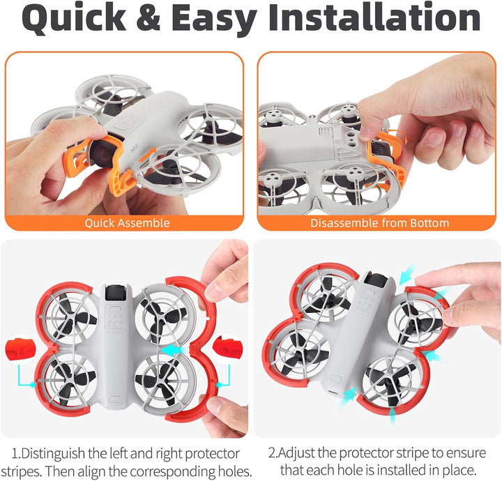 Anti-Kollision Schutz für DJI Neo Zubehör, 2-IN-1 Neo Gimbal Anti-Kollision Protektor + Neo Propelle