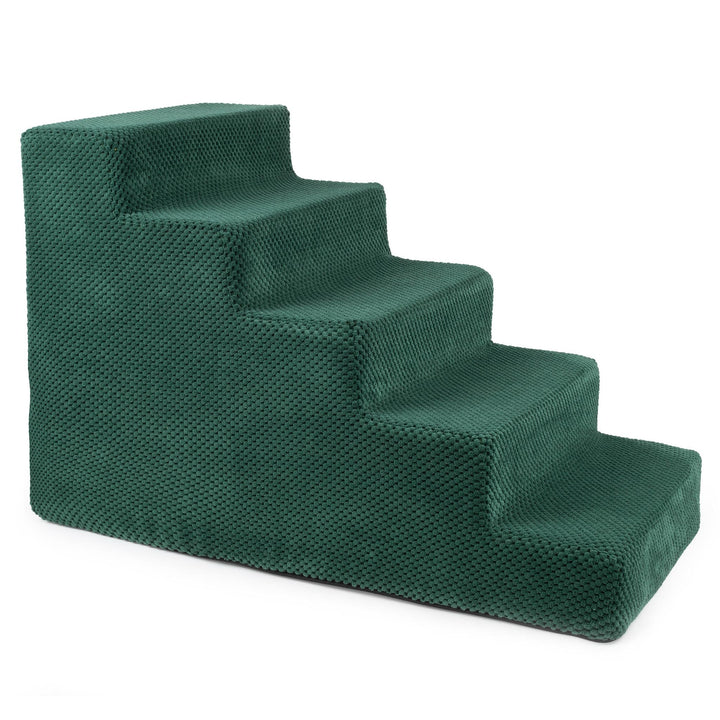 Hundetreppe 50 cm hoch | Katzentreppe Haustiertreppe | 5 Stufen | Hunde Katzen Haustier | für Bett u