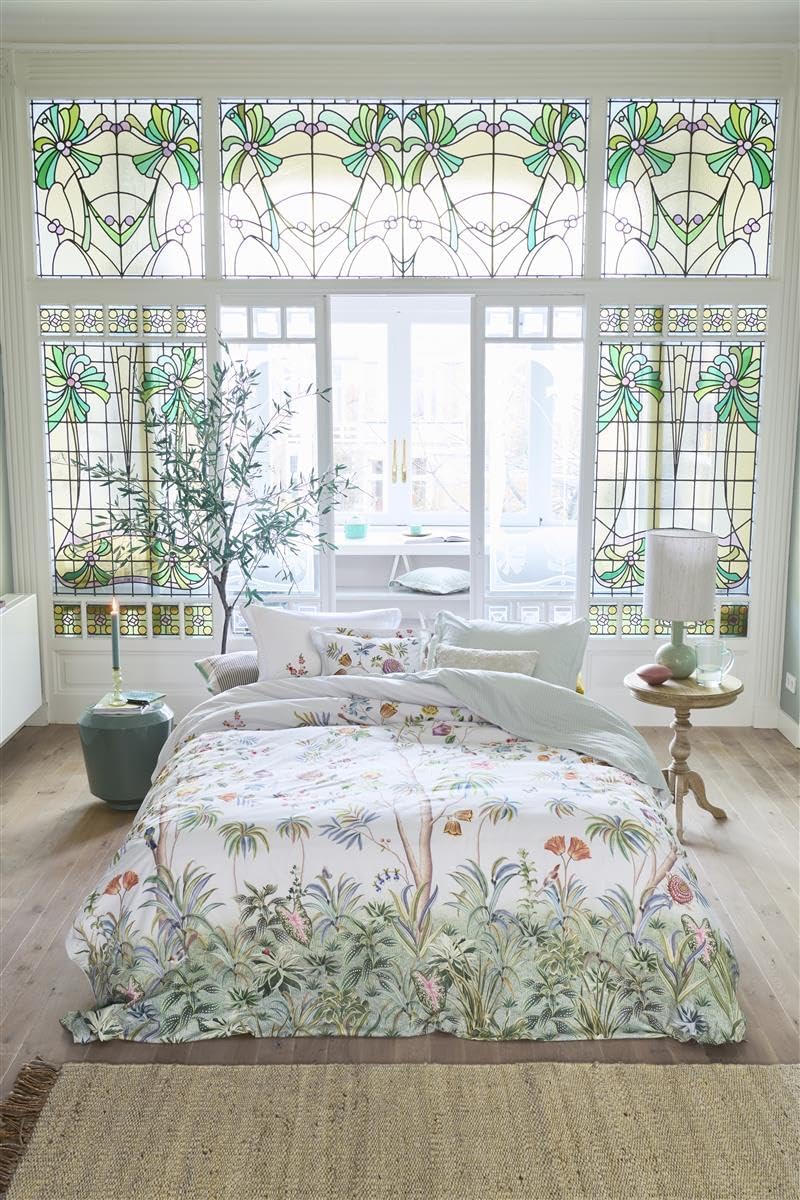 PiP Studio Bettwäsche Il Paradiso White 1 Bettbezug 200 x 200 cm + 2 Kissenbezüge 80 x 80 cm, 1 Bett
