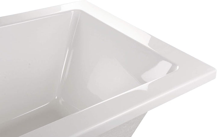 Calmwaters® Rechteck-Badewanne 200x90 cm, Acrylwanne Modern Square 2, Duo-Badewanne für zwei Persone