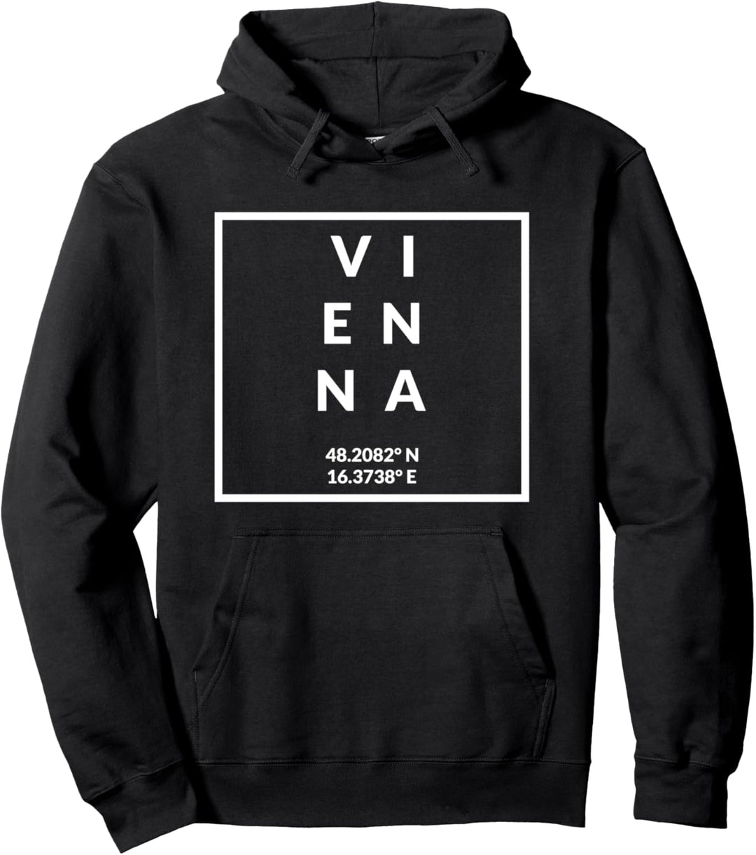 Österreich Hauptkoordinaten - Wien Pullover Hoodie
