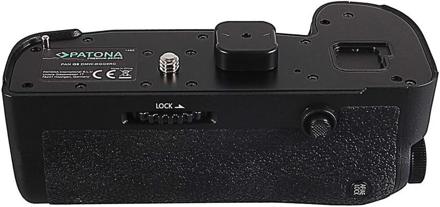 PATONA 1488 - Ersatz für Batteriegriff Panasonic DMW-BGG9 zu Lumix DC-G9 - mit IR-Fernbedienung (Bat