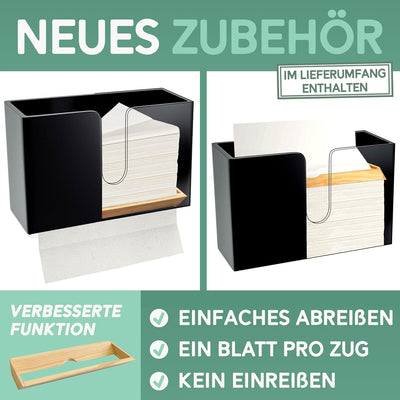 Nature Supplies Papierhandtuchspender aus Holz - Papierhandtuchhalter Mit Wandhalterung oder bei Tis