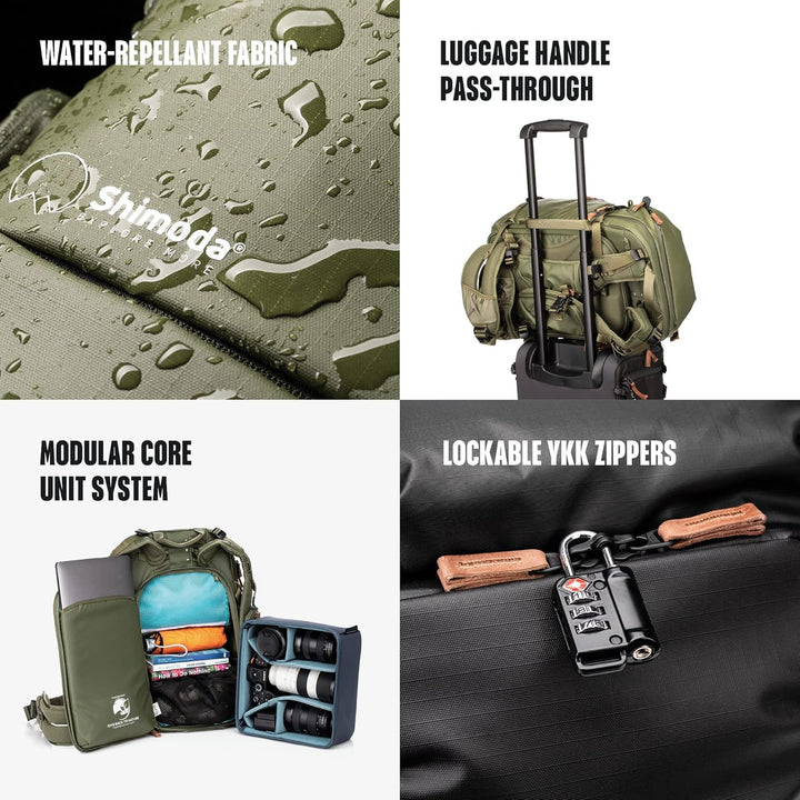 Shimoda Explore V2 Abenteuerrucksack, 30 l, Grösse M, Armeegrün Explore V2 30 Backpack Armee-grün, E