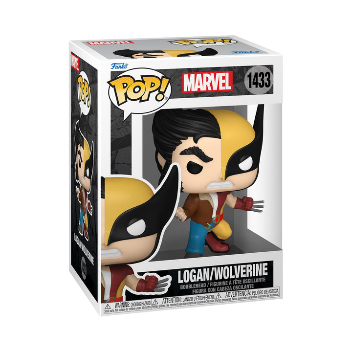 Funko Pop! Marvel: Split - Wolverine/Logan - Marvel Comics - Vinyl-Sammelfigur - Geschenkidee - Off