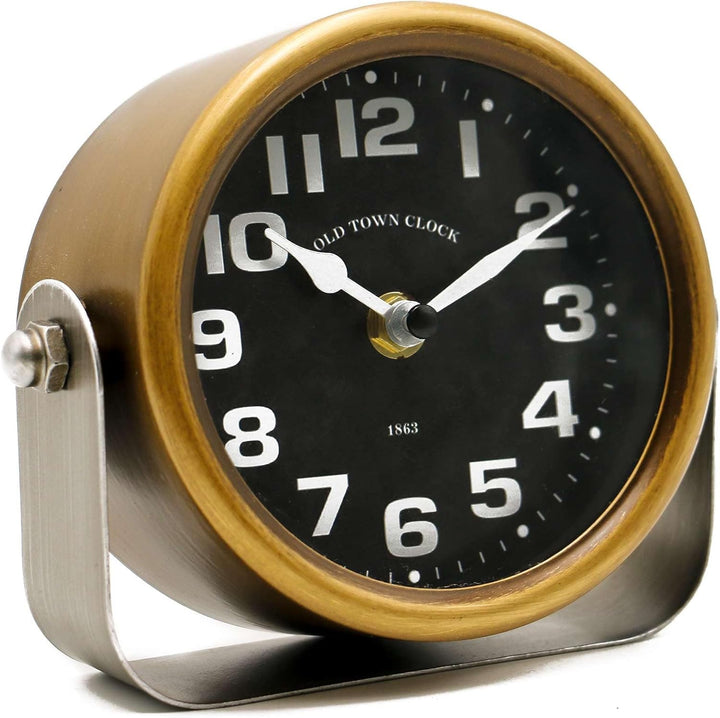 YOUKI Vintage Standuhr klein Tischuhren kaminuhr,Standuhren Analog Kaminuhren,Tischuhr Retro, Batter