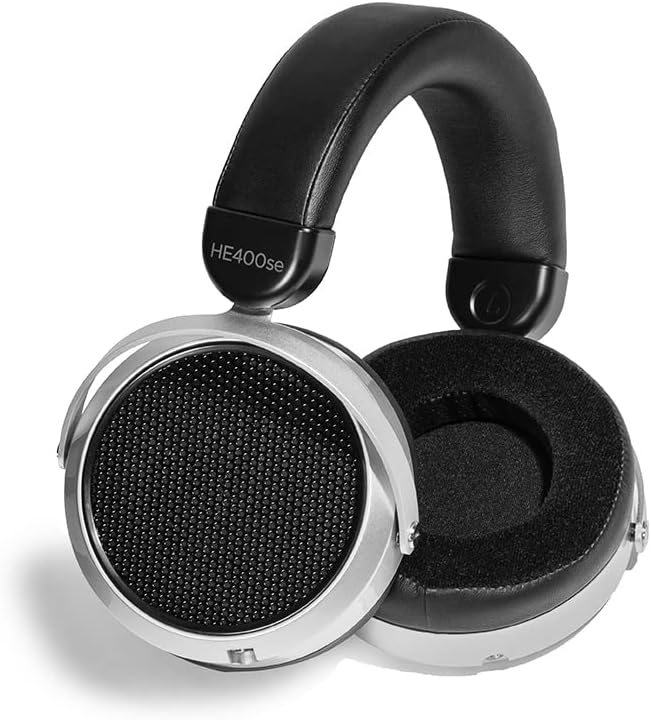 HIFIMAN HE400se HiFi Kopfhörer für Mobile Nutzung mit Stealth Magnet Technologie, silbern, verstellb