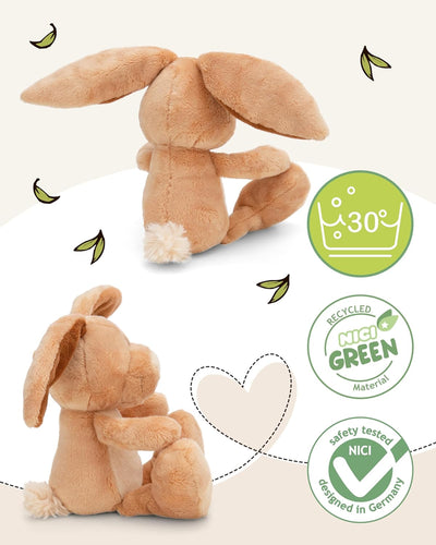 NICI Kuscheltier Hase Ralf Rabbit 25cm braun - Stofftier aus weichem Plüsch, niedliches Plüschtier z