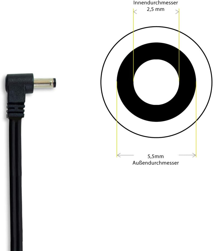 LEICKE ULL Netzteil 19V 6,32A/6,3A 120W | TÜV-zertifiziert | kompatibel mit SilverStone SST-VT02B -